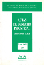 Actas de derecho industrial y derecho de autor. Tomo XVIII (1997). 9788472485846