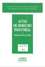 Actas de derecho industrial y derecho de autor. Tomo XIX (1998). 9788497680325