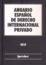 Anuario Español de Derecho Internacional Privado 2010
