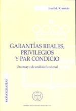 Garantias reales, privilegios y par condicio