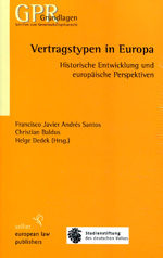 Vertragstypen in Europa. 9783866531994