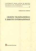 Crimini transnazionali e Diritto internazionale. 9788814155918