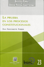 La prueba en los procesos constitucionales