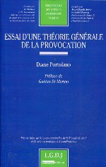 Essai d'une théorie générale de la provocation. 9782275038841