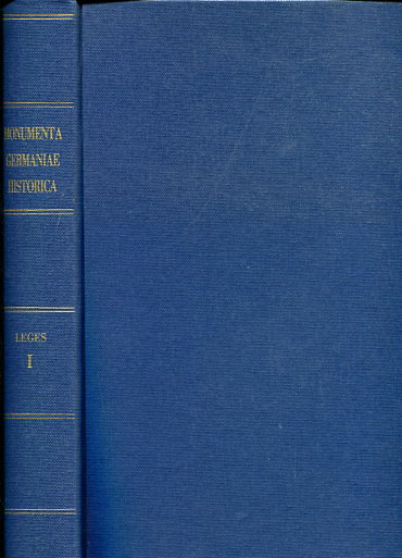 Monumenta Germaniae Historica. Tomo I. 9783777265056