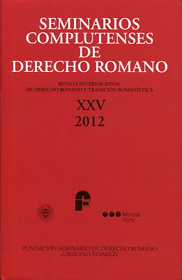 Seminarios Complutenses de Derecho Romano . 100929116