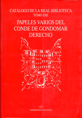 Catálogo de la Real Biblioteca. Tomo XIII