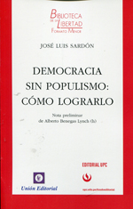 Democracia sin populismo. 9788472096202