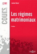 Les régimes matrimoniaux. 9782247120093