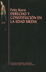 Derecho y constitución en la Edad Media. 9788493968854