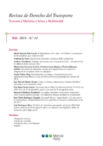 Revista de Derecho del Transporte, Nº12, año 2013