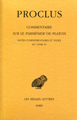 Commentaire sur le Parménide de Platon. 9782251005850