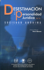 Desestimación de la personalidad jurídica de la Sociedad Anónima