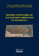 Séptimo Centenario de los Estudios Orientales en Salamanca. 9788490121764