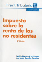 Impuesto sobre la renta de los no residentes. 9788490339961