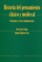 Historia del pensamiento clásico y medieval