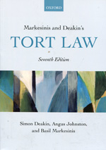 Markesinis and Deakin's Tort Law. 9780199591985
