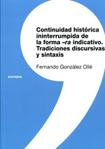 Continuidad histórica ininterrumpida de la forma -ra indicativo. 9788431328733