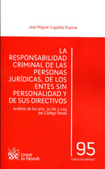 La responsabilidad criminal de las personas jurídicas, de los entes sin personalidad y de sus directivos