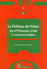 La defensa del pobre en el proceso civil. 9789972733338