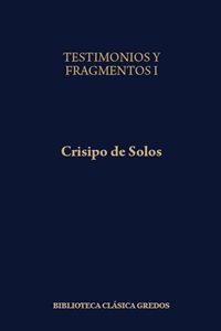 Testimonios y fragmentos I. 9788424927974