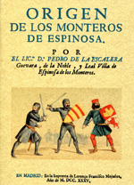 Origen de los monteros de Espinosa. 9788490013144
