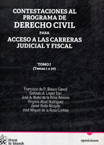 Contestaciones al programa de Derecho civil para acceso a las carreras judicial y fiscal. 9788490045909