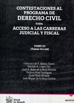 Contestaciones al programa de Derecho civil para acceso a las carreras judicial y fiscal