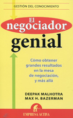 El negociador genial. 9788496627536