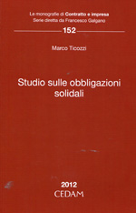 Studio sulle obbligazioni solidali. 9788813332266