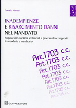 Inadempienze e risarcimento danni nel mandato. 9788814169441