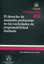 El Derecho de asunción preferente en las sociedades de responsabilidad limitada