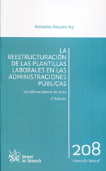 La reestructuración de las plantillas laborales en las administraciones públicas. 9788490335116