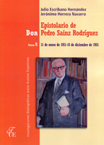 Epistolario de Don Pedro Sainz Rodríguez. 9788473928144