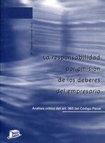 La responsabilidad por omisión de los deberes del empresario. 9788476764886