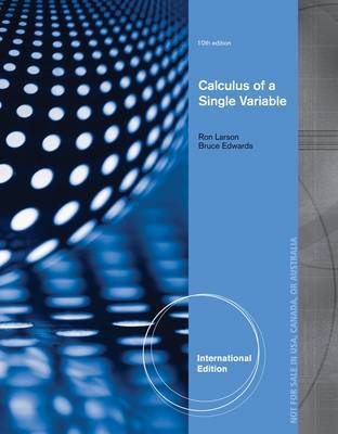 Calculus of a single variable. 9781285091105
