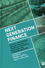 Next generation finance. 9780857193476