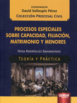 Procesos especiales sobre capacidad, filiación, matrimonio y menores. 9789897122385