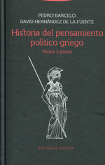 Historia del pensamiento político griego. 9788498795400