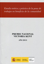 Estudio teórico y práctico de la pena de trabajos en beneficio de la comunidad. 9788481503111