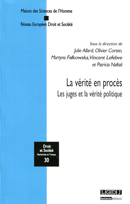 La vérité en procés. 9782275028934