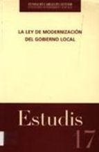 La Ley de Modernización del Gobierno Local. 9788495417336