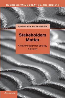 Stakeholders matter. 9781107624634