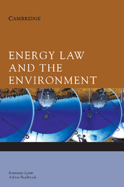 Energy Law and the environment. 9780521843683