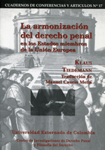 La armonización del Derecho penal. 9789586163484