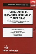 Formularios de demandas, denuncias y querellas. 9788490539293