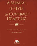 A manual of style for contract drafting