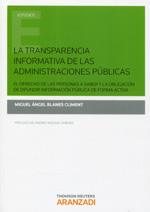 La transparencia informativa de las administraciones públicas. 9788490593974