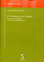 El testamento en España. 9788496889002