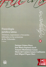 Fraseología jurídica latina. 9788490533536